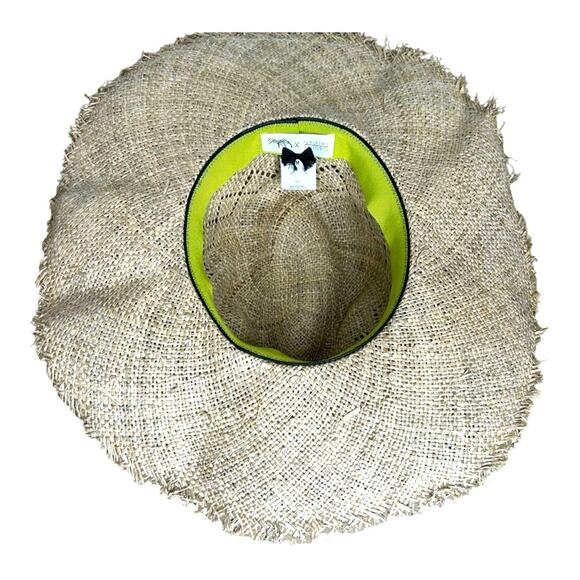 Filu Hats Dianora Salviati Capri Forest Straw Hat Natural/Green Medium main image 4